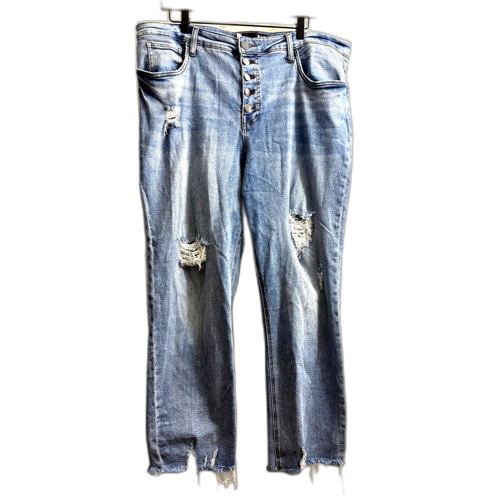 KUT High Rise Rachael Fab AB Mom Jeans Size 18